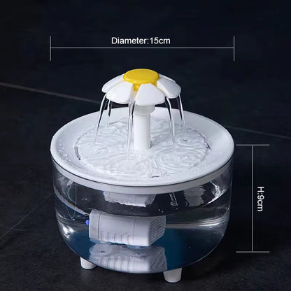Pets Water Fountain Auto Filter USB Electric Cat Drinker Bowl