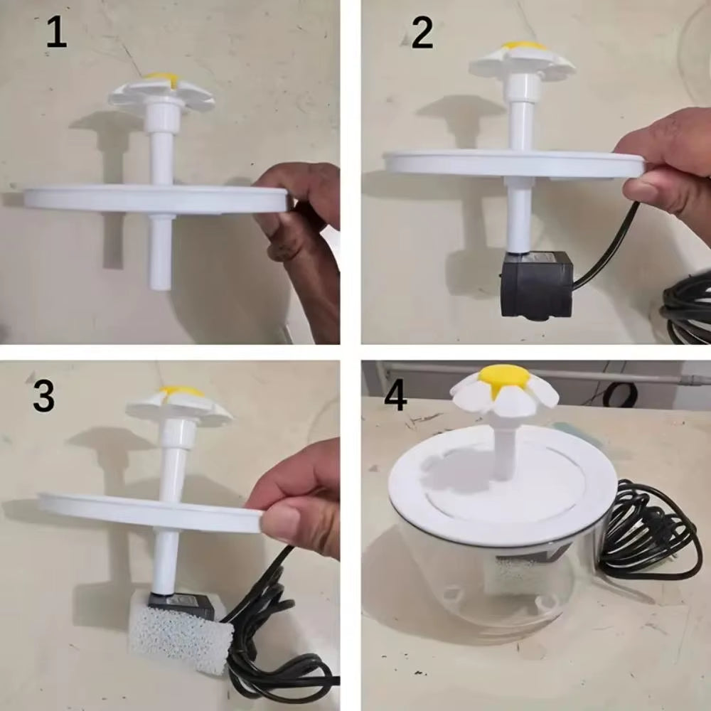 Pets Water Fountain Auto Filter USB Electric Cat Drinker Bowl