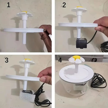 Pets Water Fountain Auto Filter USB Electric Cat Drinker Bowl